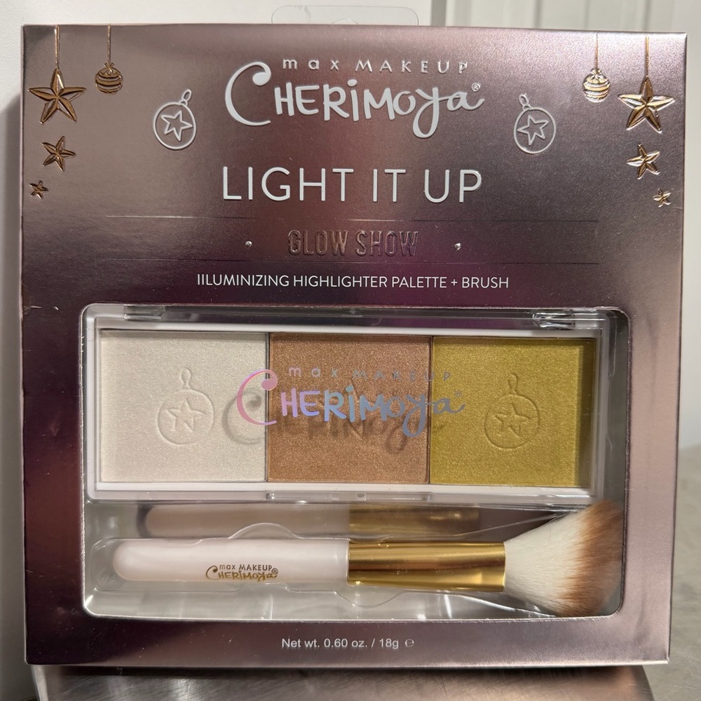 Max Makeup Cherimoya Light It Up Glow Show Illuminizing Highlighter Palette NEW